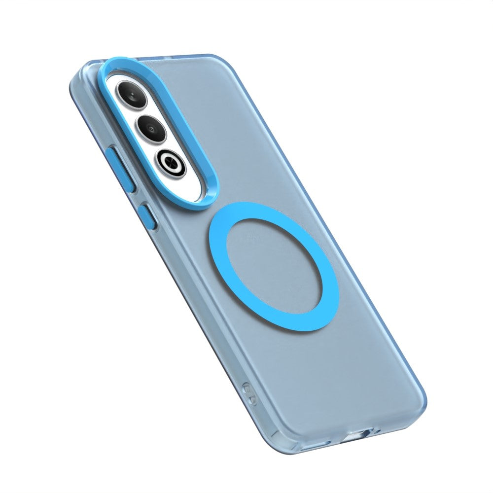 Candy Series For Oppo K12 / OnePlus Nord CE4 5G Case Compatible with MagSafe PC+TPU+PET Anti-Drop Phone Cover - Blue