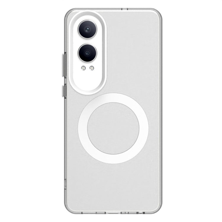 Candy Series For OnePlus Nord CE4 Lite 5G / Oppo K12x 5G (China) Case Compatible with MagSafe PC+TPU+PET Anti-Drop Phone Cover - White