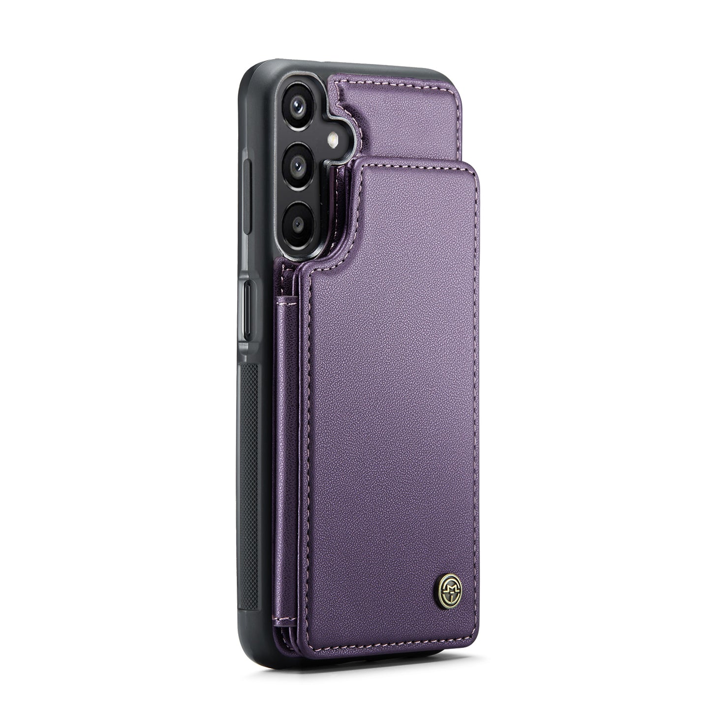 For Samsung Galaxy A16 5G / A16 4G Case CASEME C22 Series  Leather+TPU Cover RFID Blocking 5 Card Slots - Purple