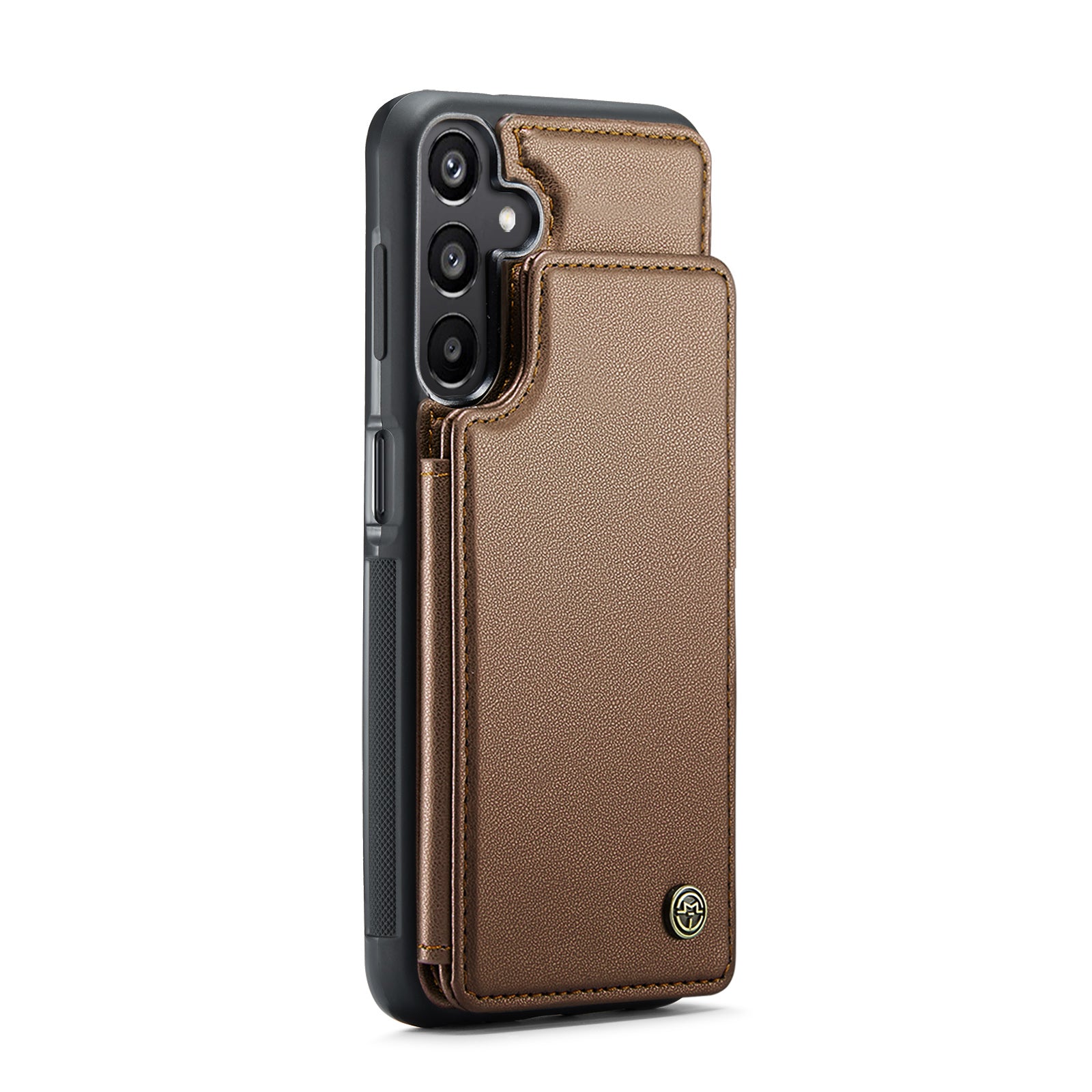 For Samsung Galaxy A16 5G / A16 4G Case CASEME C22 Series  Leather+TPU Cover RFID Blocking 5 Card Slots - Brown