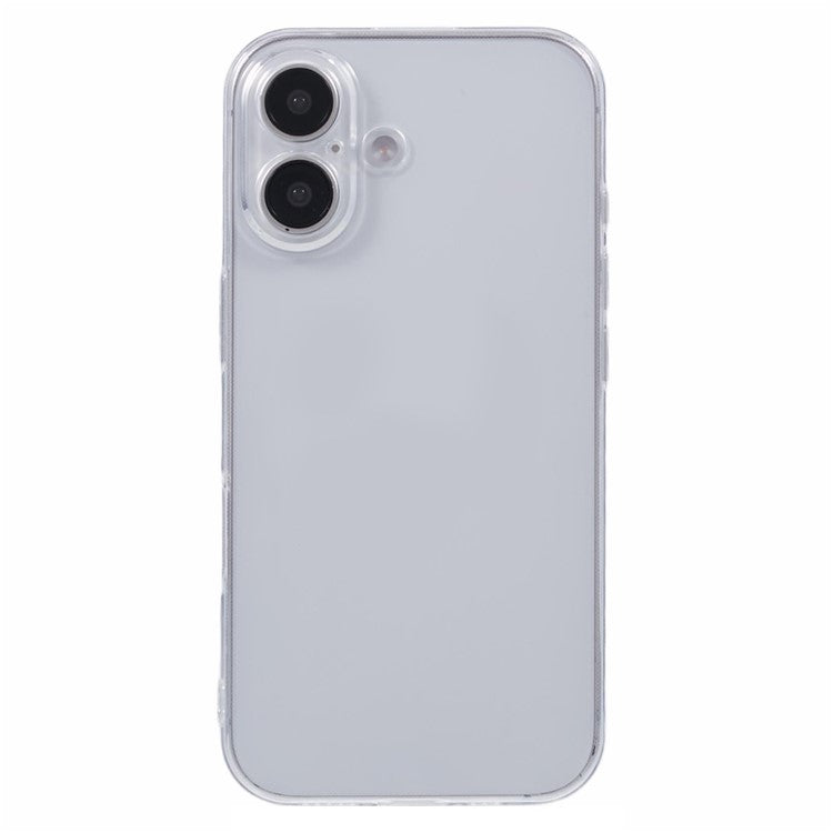 For iPhone 16 Plus Shockproof Case 1.5mm Thickness Clear TPU Phone Cover