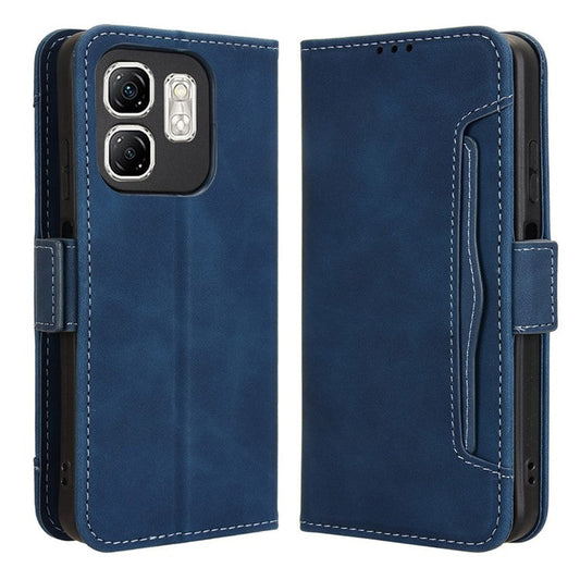 For Infinix Hot 50i 4G X6531 / Smart 9 4G X6532 Leather Case Phone Wallet Cover with Multiple Card Slots - Blue