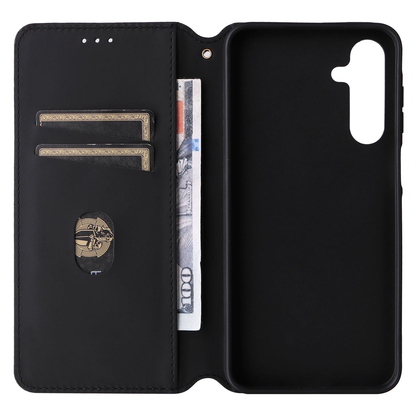 For Samsung Galaxy A16 5G / A16 4G Wallet Case Rhombus Imprinted Leather Phone Cover - Brown