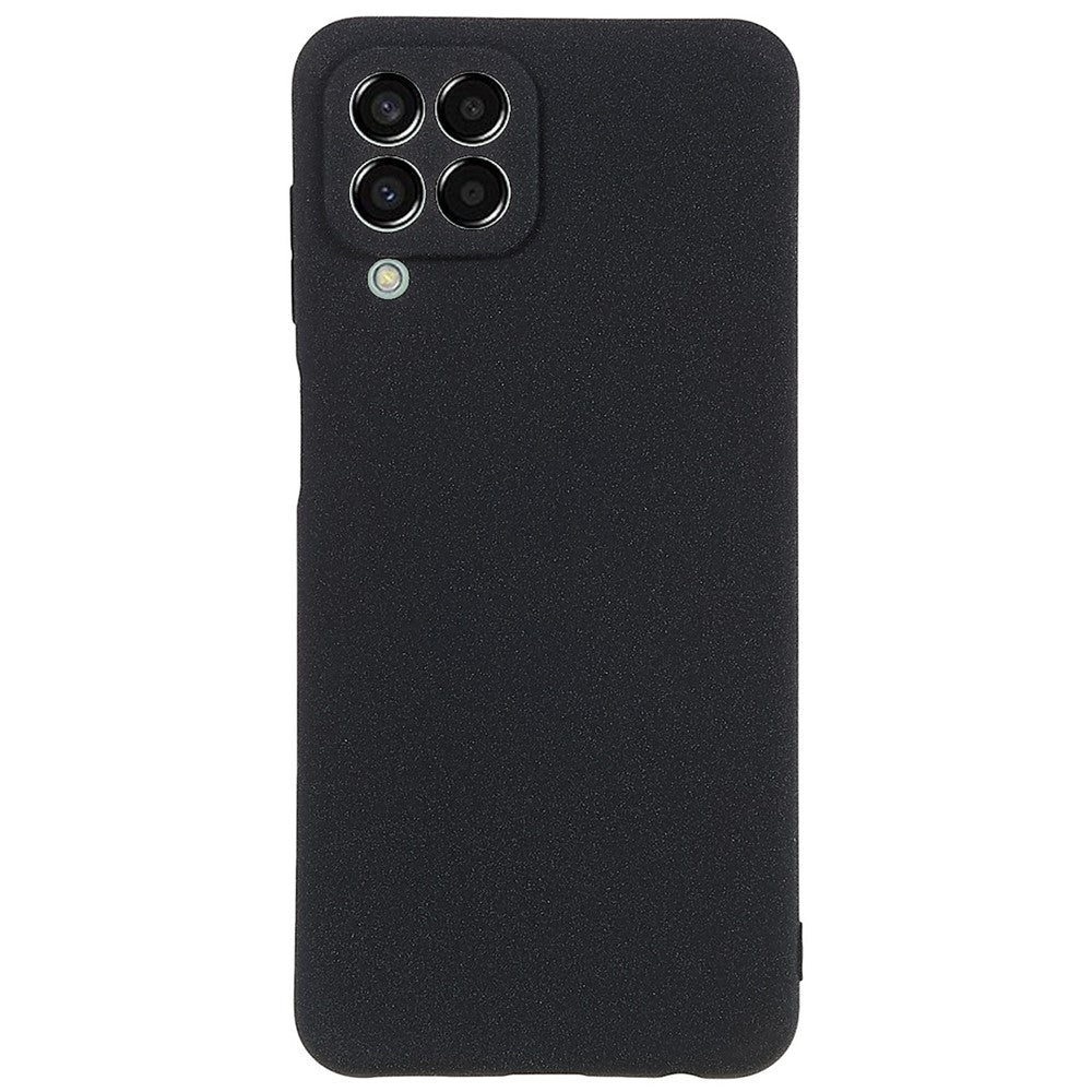 For Samsung Galaxy M33 5G (Global Version) Soft TPU Phone Cover Double-Sided Matte Anti-scratch Back Case - Black