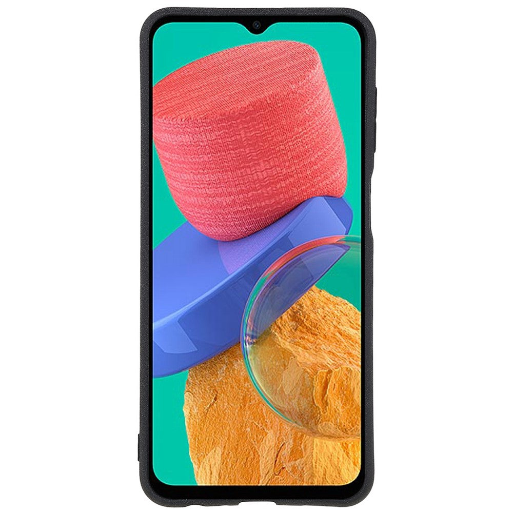 For Samsung Galaxy M33 5G (Global Version) Soft TPU Phone Cover Double-Sided Matte Anti-scratch Back Case - Black