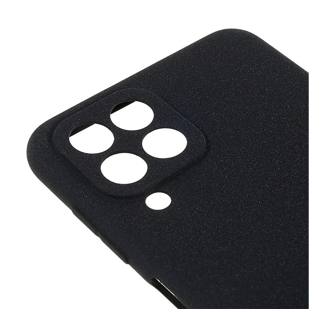 For Samsung Galaxy M33 5G (Global Version) Soft TPU Phone Cover Double-Sided Matte Anti-scratch Back Case - Black