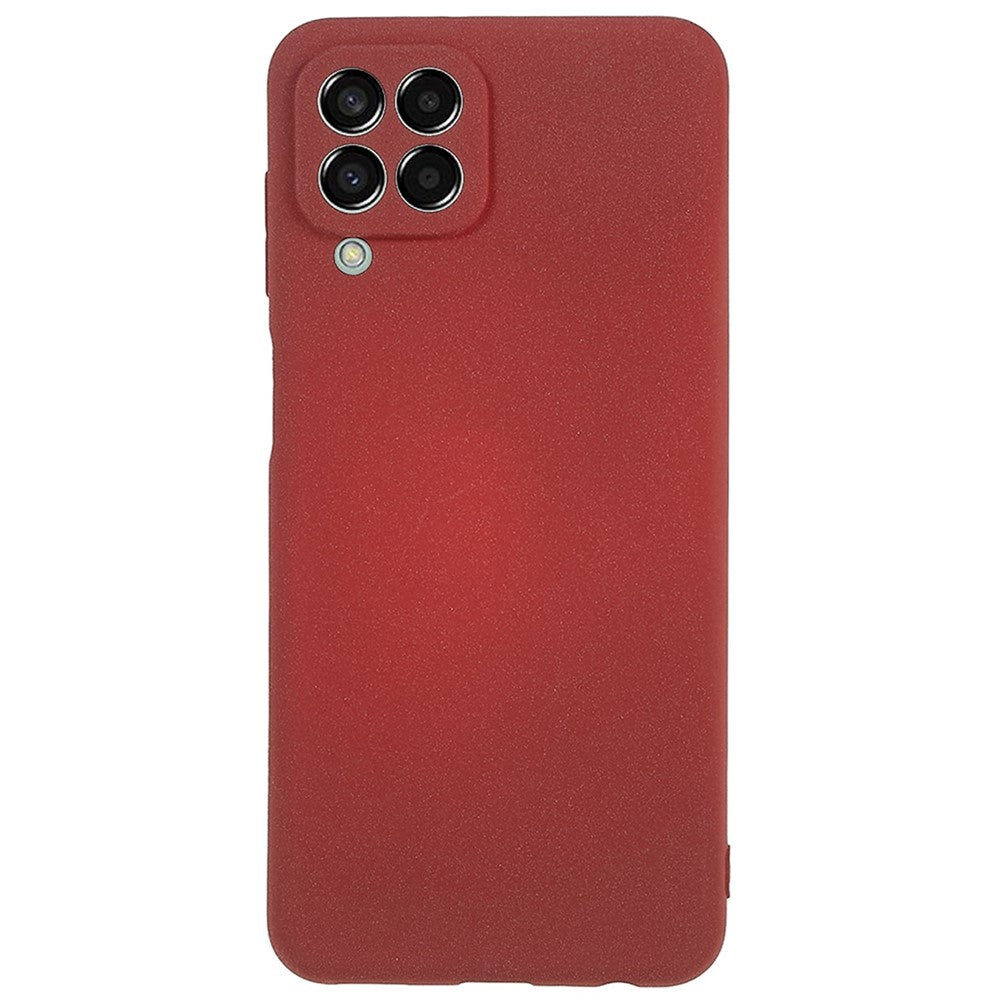For Samsung Galaxy M33 5G (Global Version) Soft TPU Phone Cover Double-Sided Matte Anti-scratch Back Case - Wine Red