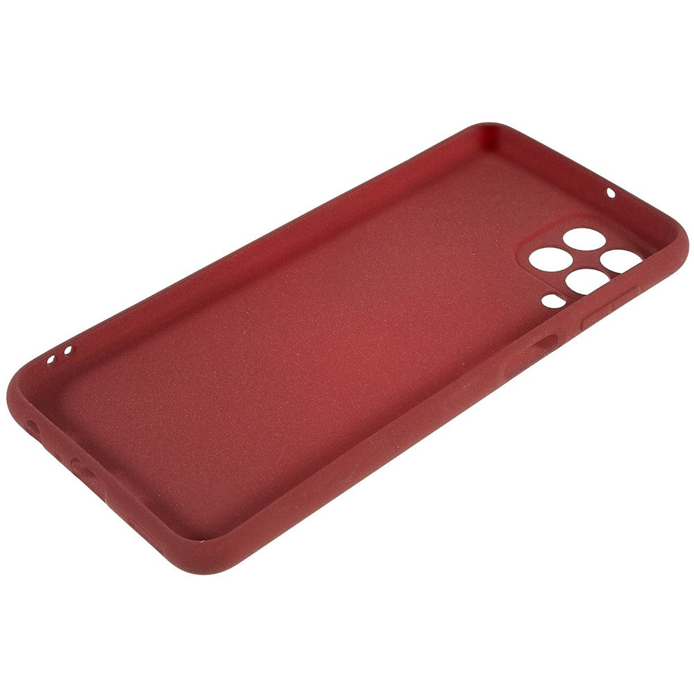 For Samsung Galaxy M33 5G (Global Version) Soft TPU Phone Cover Double-Sided Matte Anti-scratch Back Case - Wine Red