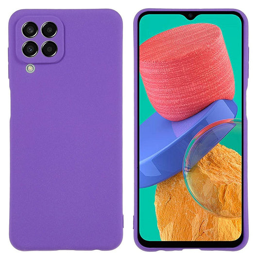 For Samsung Galaxy M33 5G (Global Version) Soft TPU Phone Cover Double-Sided Matte Anti-scratch Back Case - Purple