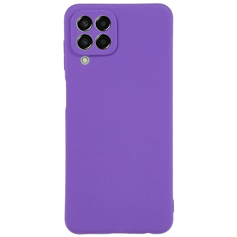 For Samsung Galaxy M33 5G (Global Version) Soft TPU Phone Cover Double-Sided Matte Anti-scratch Back Case - Purple