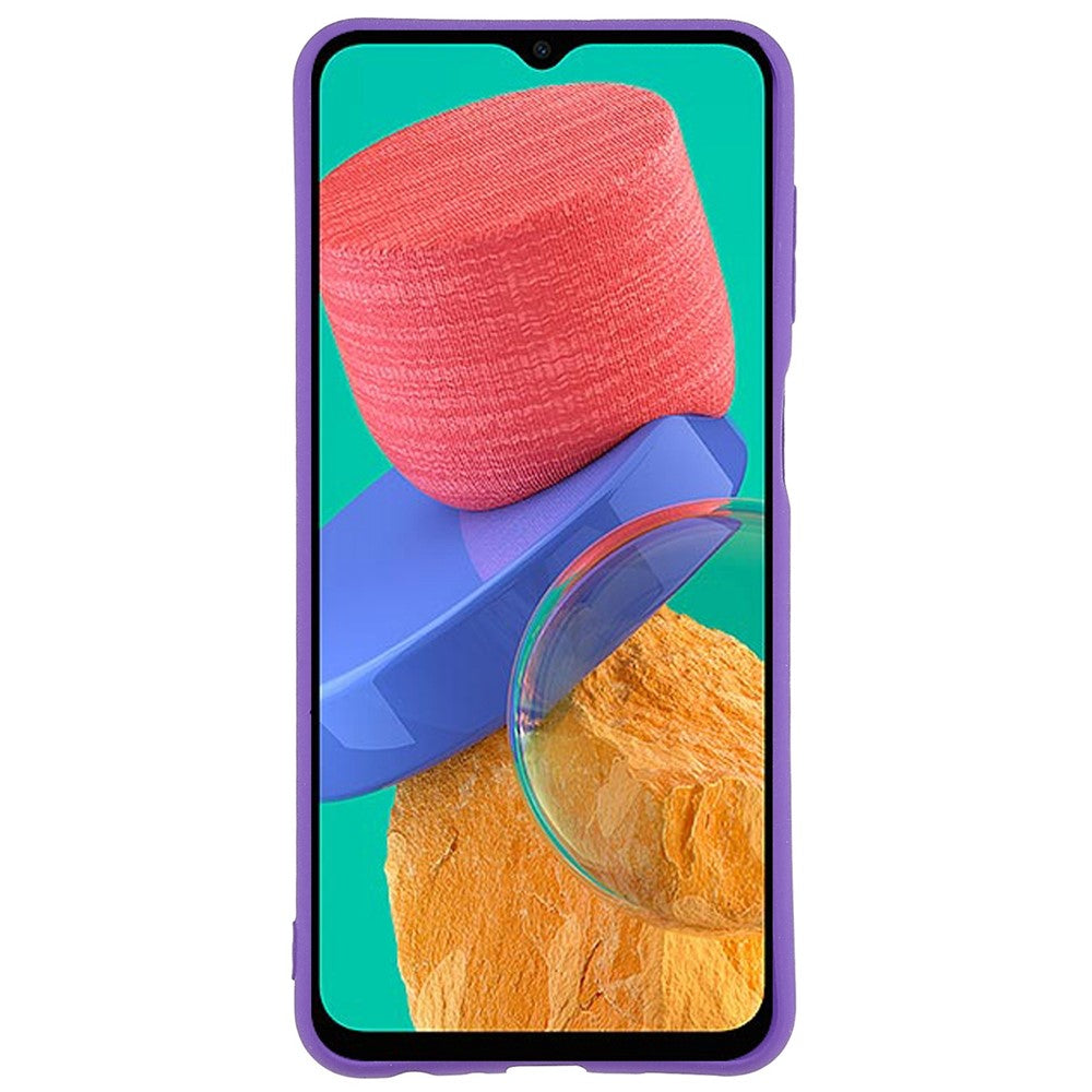 For Samsung Galaxy M33 5G (Global Version) Soft TPU Phone Cover Double-Sided Matte Anti-scratch Back Case - Purple