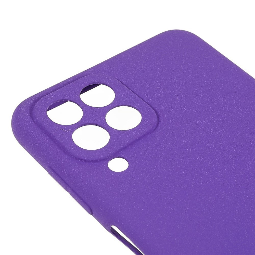 For Samsung Galaxy M33 5G (Global Version) Soft TPU Phone Cover Double-Sided Matte Anti-scratch Back Case - Purple