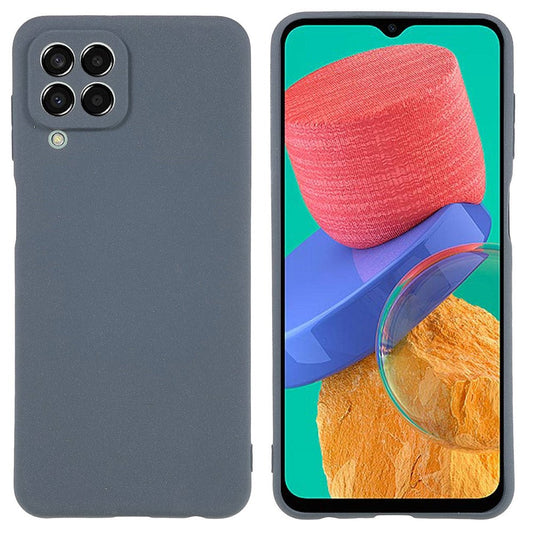 For Samsung Galaxy M33 5G (Global Version) Soft TPU Phone Cover Double-Sided Matte Anti-scratch Back Case - Grey