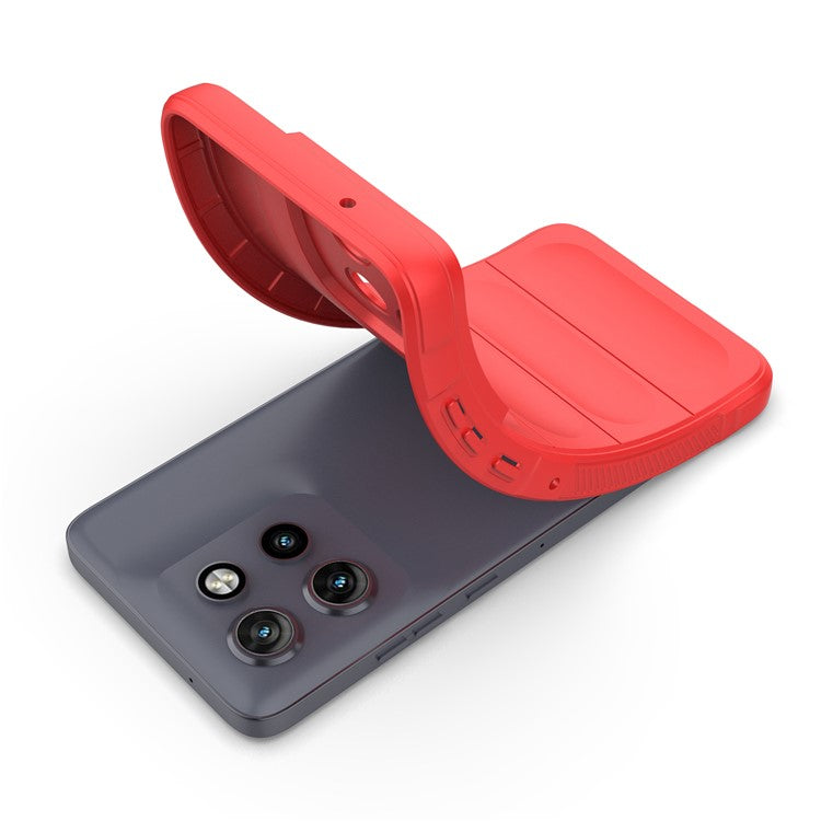 For Motorola Edge 50 Neo 5G / Moto S50 5G / Thinkphone 25 5G Case Anti-Drop Soft TPU Rugged Phone Back Cover - Red