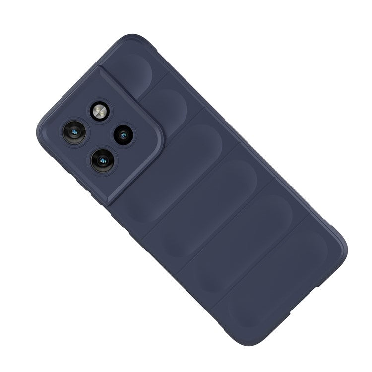 For Motorola Edge 50 Neo 5G / Moto S50 5G / Thinkphone 25 5G Case Anti-Drop Soft TPU Rugged Phone Back Cover - Dark Blue