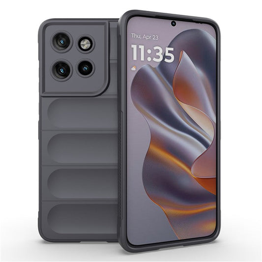 For Motorola Edge 50 Neo 5G / Moto S50 5G / Thinkphone 25 5G Case Anti-Drop Soft TPU Rugged Phone Back Cover - Dark Grey