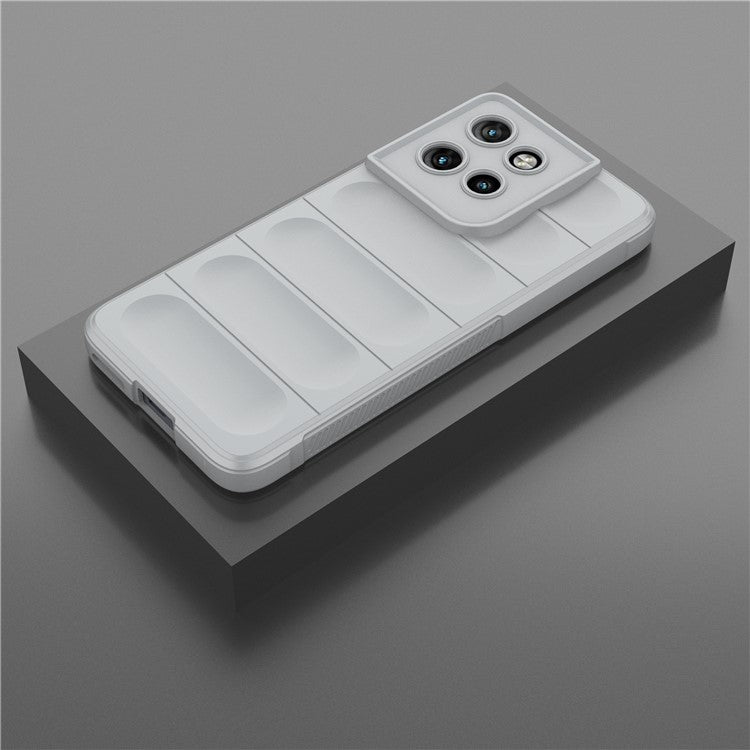 For Motorola Edge 50 Neo 5G / Moto S50 5G / Thinkphone 25 5G Case Anti-Drop Soft TPU Rugged Phone Back Cover - Light Grey