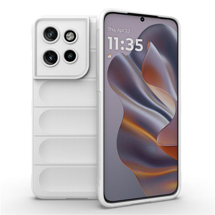 For Motorola Edge 50 Neo 5G / Moto S50 5G / Thinkphone 25 5G Case Anti-Drop Soft TPU Rugged Phone Back Cover - White