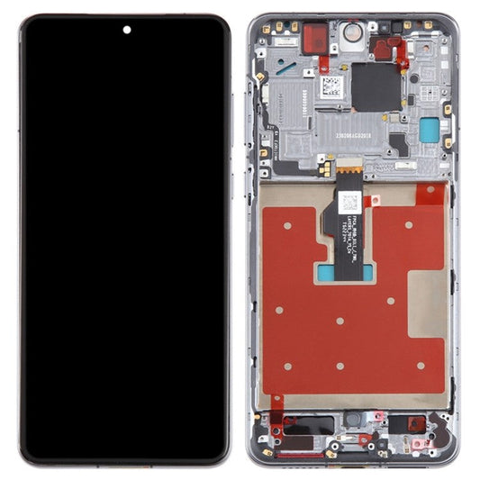 For Huawei Mate 50 4G OEM Grade S LCD Screen and Digitizer Assembly + Frame (Without Logo) - Black