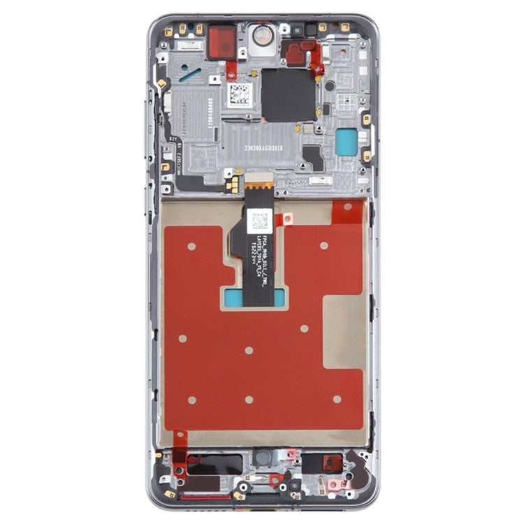 For Huawei Mate 50 4G OEM Grade S LCD Screen and Digitizer Assembly + Frame (Without Logo) - Black