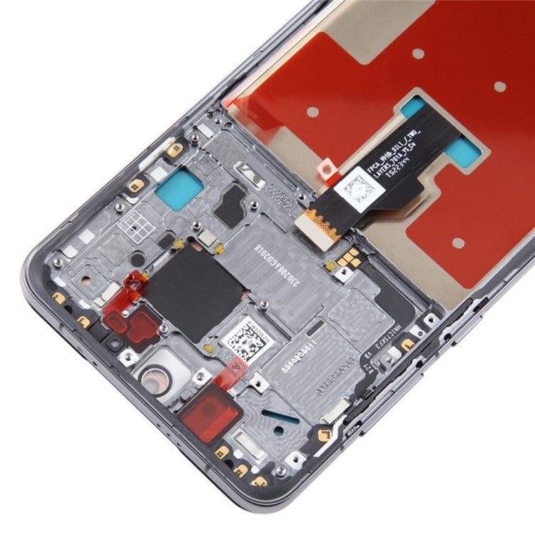 For Huawei Mate 50 4G OEM Grade S LCD Screen and Digitizer Assembly + Frame (Without Logo) - Black