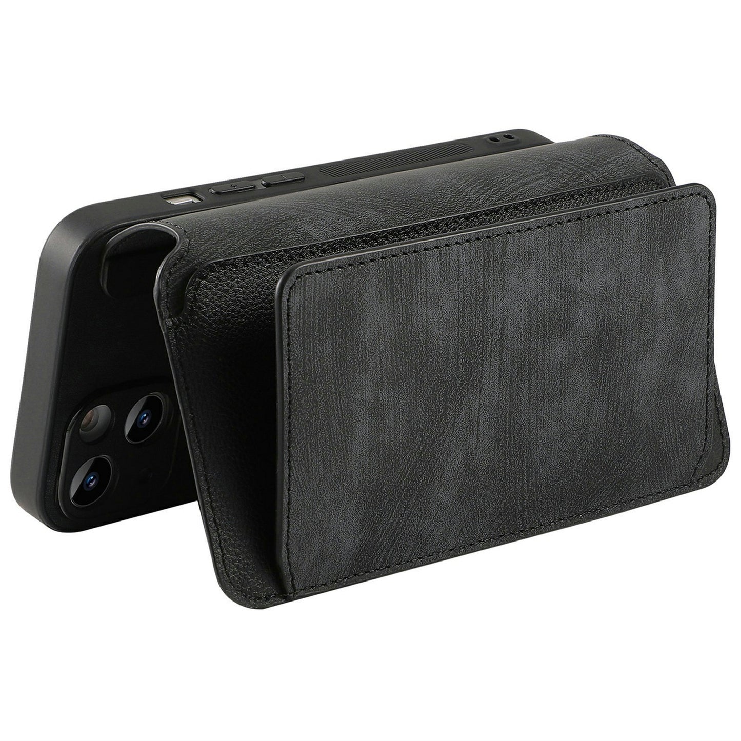 CASENEO MW-02 For Samsung Galaxy A16 5G / A16 4G Case Detachable Magnetic Leather Flip Phone Cover - Black