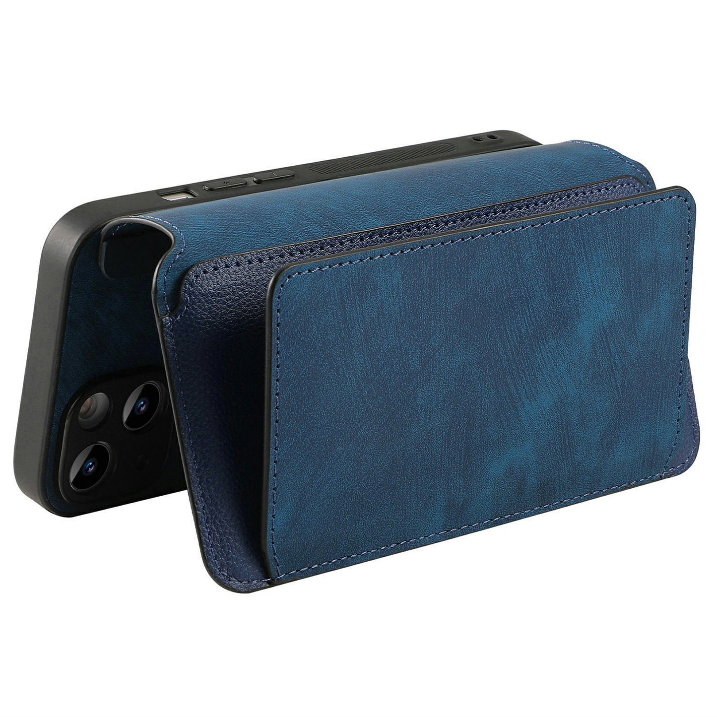 CASENEO MW-02 For Samsung Galaxy A06 Case Detachable Magnetic Leather Flip Phone Cover - Dark Blue