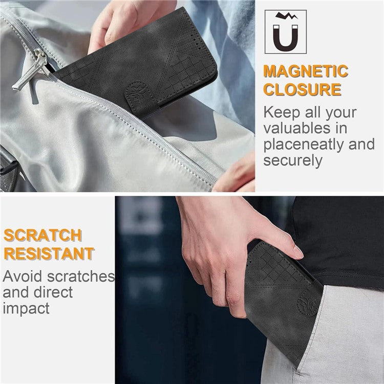 YX0080 For Infinix Zero 40 4G / 5G Case Butterfly Imprint Leather Wallet Phone Cover - Black