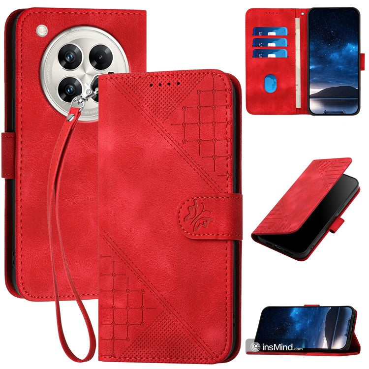 YX0080 For Infinix Zero 40 4G / 5G Case Butterfly Imprint Leather Wallet Phone Cover - Red