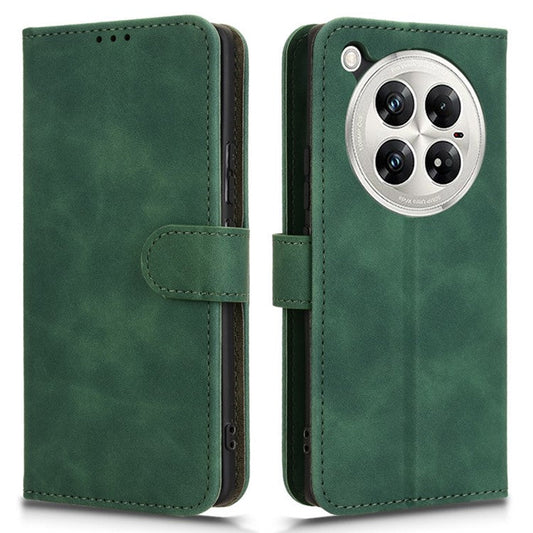 For Infinix Zero 40 5G Leather Case Skin-Feel Anti-Drop Wallet Flip Phone Cover - Green