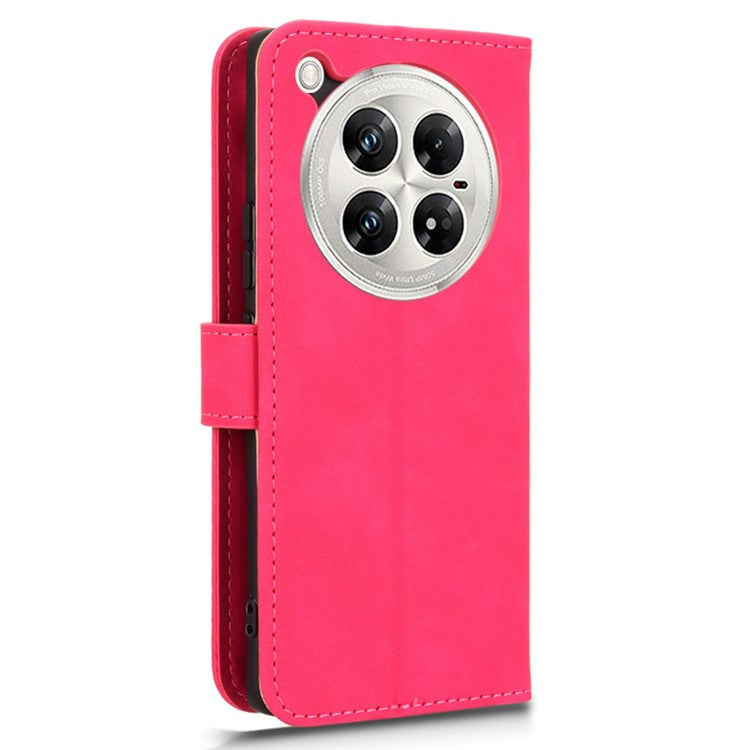 For Infinix Zero 40 5G Leather Case Skin-Feel Anti-Drop Wallet Flip Phone Cover - Rose