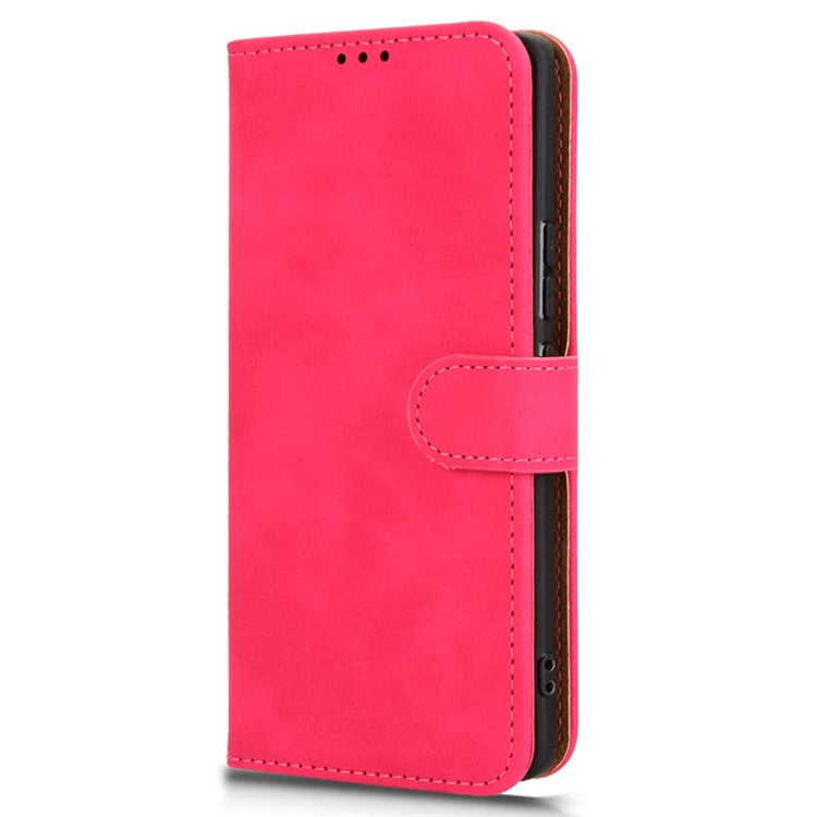 For Infinix Zero 40 5G Leather Case Skin-Feel Anti-Drop Wallet Flip Phone Cover - Rose