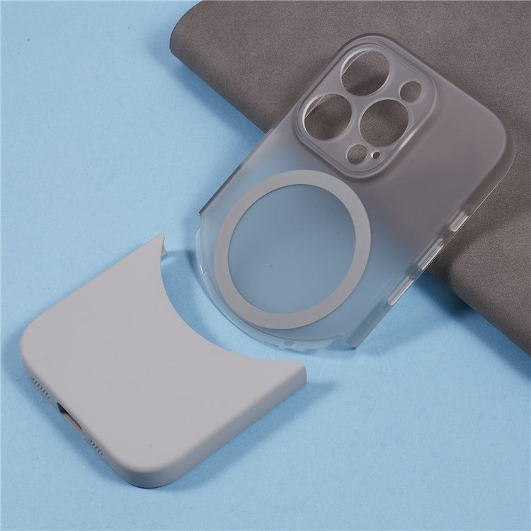 X-LEVEL For iPhone 16 Pro Case Compatible with MagSafe Matte Anti-Drop PC Phone Cover - Grey