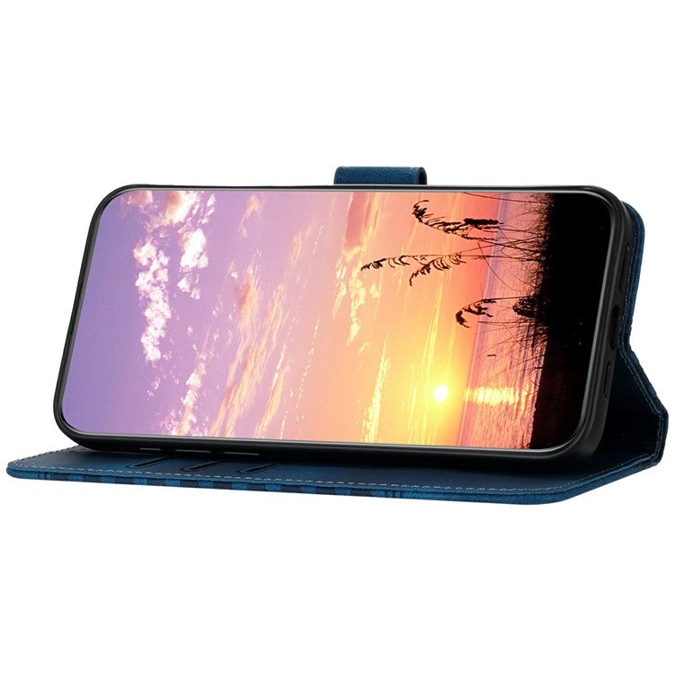 YX0060 For Infinix Zero 40 4G / 5G Case Elephant Head Pattern Leather Phone Cover - Sapphire