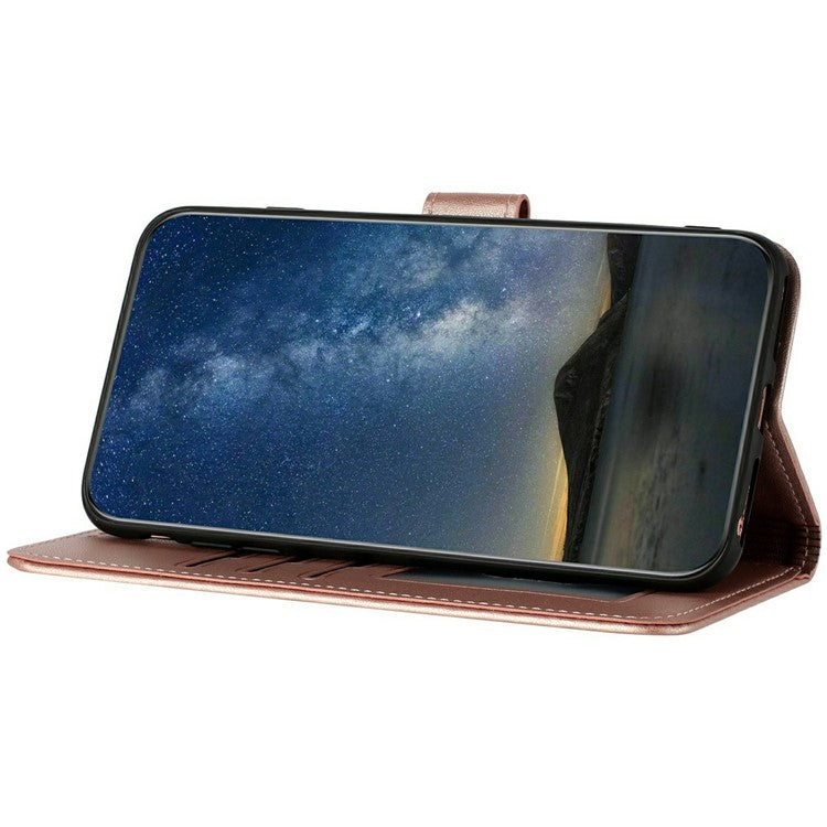 YX0050 For Infinix Zero 40 4G / 5G Case Mandala Flower Leather Wallet Phone Cover - Rose Gold