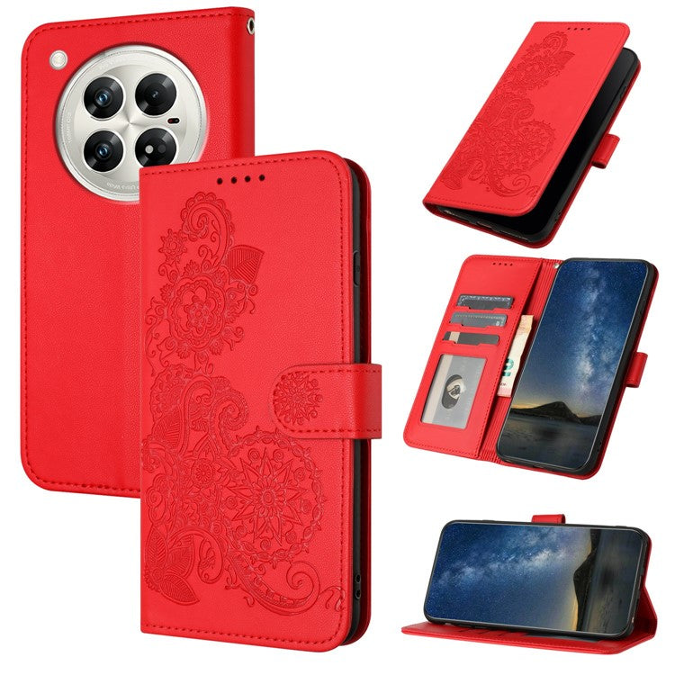YX0050 For Infinix Zero 40 4G / 5G Case Mandala Flower Leather Wallet Phone Cover - Red