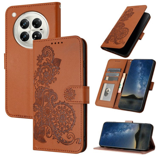 YX0050 For Infinix Zero 40 4G / 5G Case Mandala Flower Leather Wallet Phone Cover - Coffee