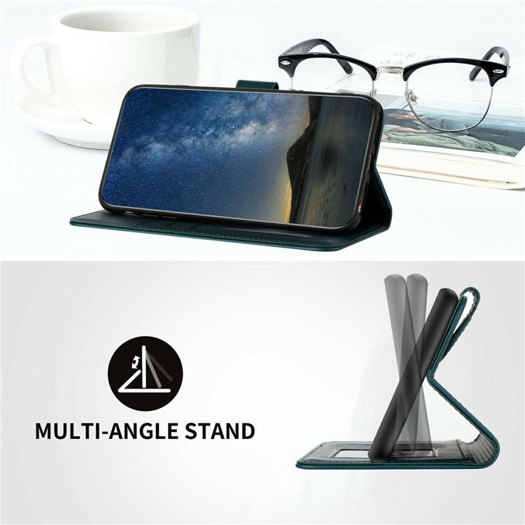 YX0050 For Infinix Zero 40 4G / 5G Case Mandala Flower Leather Wallet Phone Cover - Blackish Green