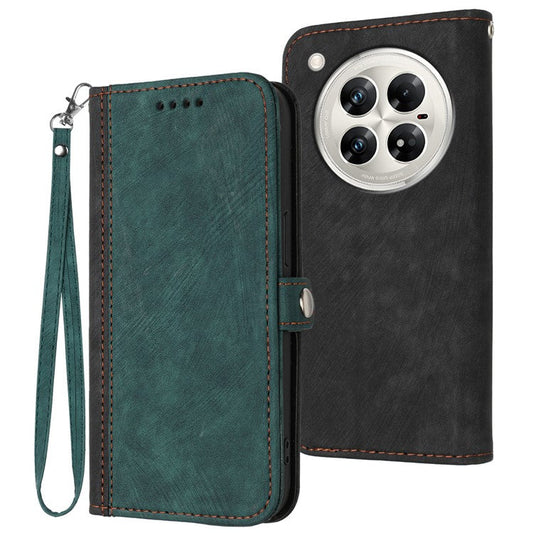 YX0020 For Infinix Zero 40 4G / 5G Case Wallet Stand Skin Touch Leather Phone Cover - Blackish Green