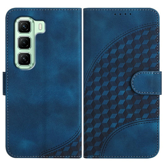 YX0060 For Infinix Hot 50 5G Case Elephant Head Pattern Leather Phone Cover - Sapphire