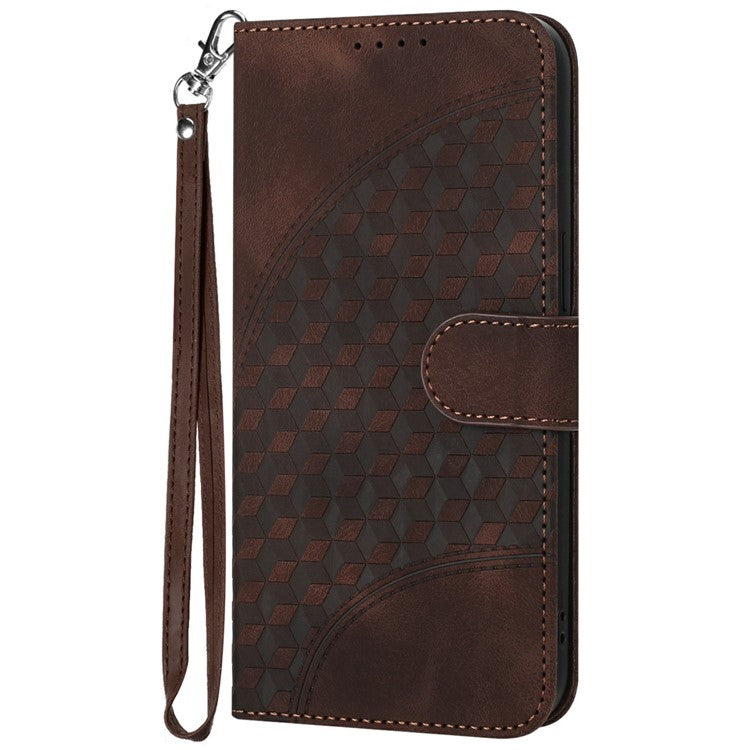 YX0060 For Infinix Hot 50 5G Case Elephant Head Pattern Leather Phone Cover - Coffee