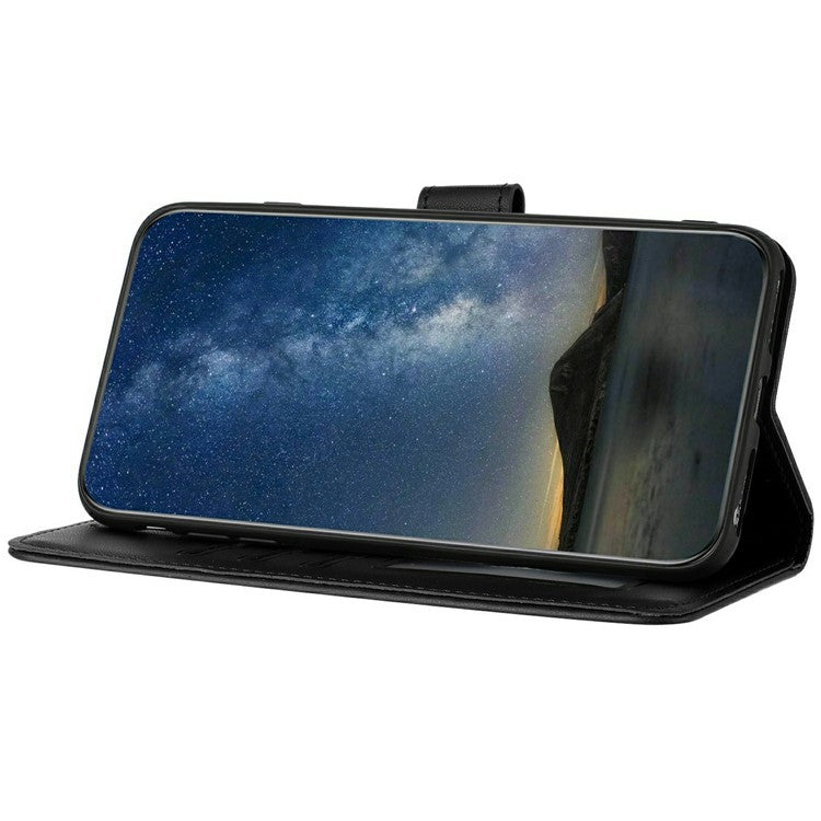 YX0050 For Infinix Hot 50 5G Case Mandala Flower Leather Wallet Phone Cover - Black