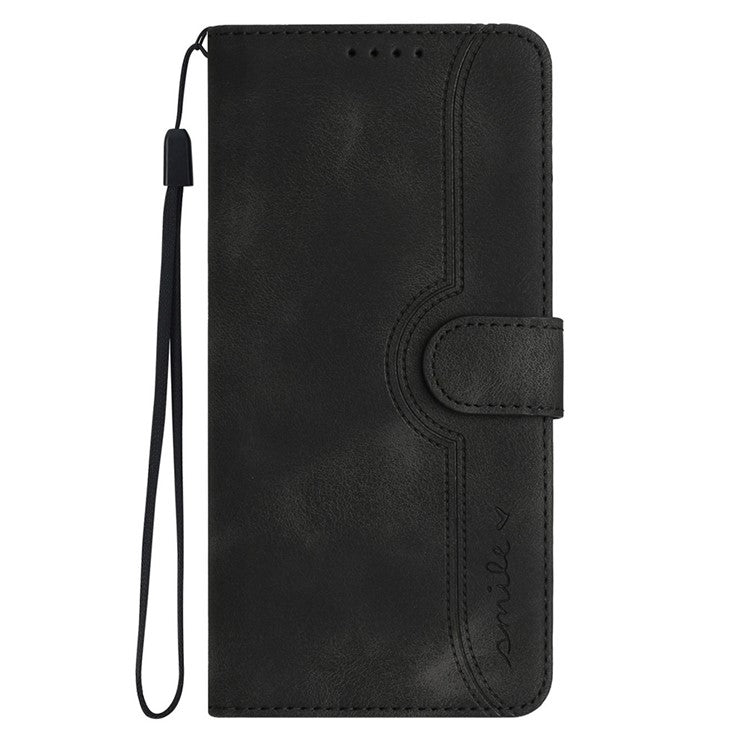 YX0030 For Infinix Hot 50 5G Case Leather Phone Cover Wallet Stand Design - Black