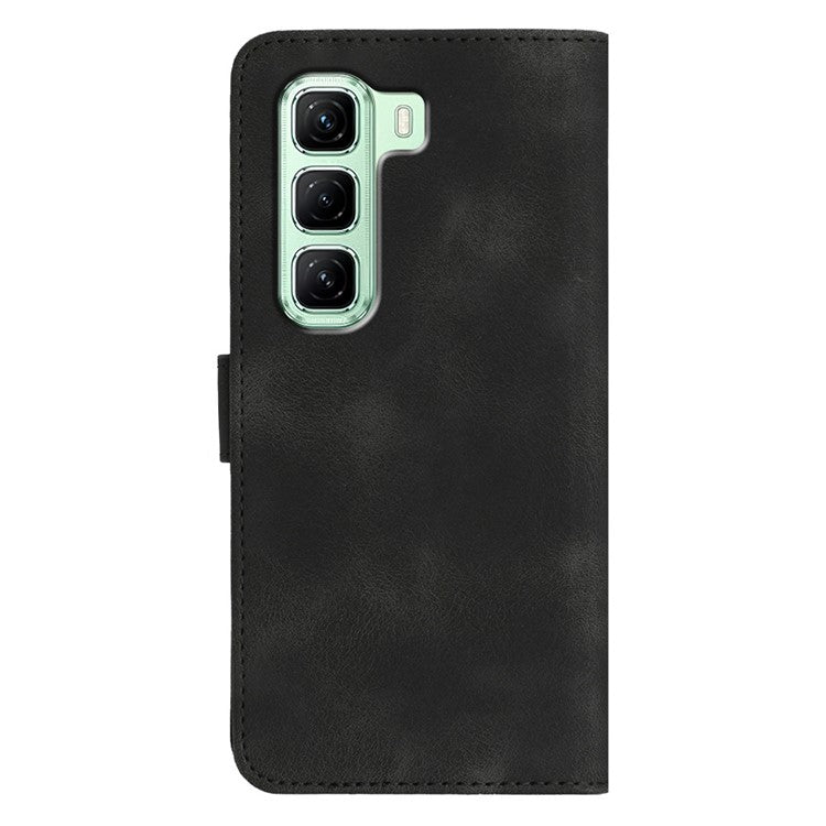 YX0030 For Infinix Hot 50 5G Case Leather Phone Cover Wallet Stand Design - Black