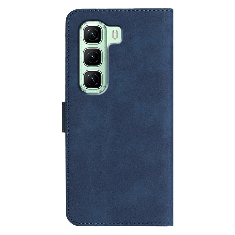 YX0030 For Infinix Hot 50 5G Case Leather Phone Cover Wallet Stand Design - Sapphire