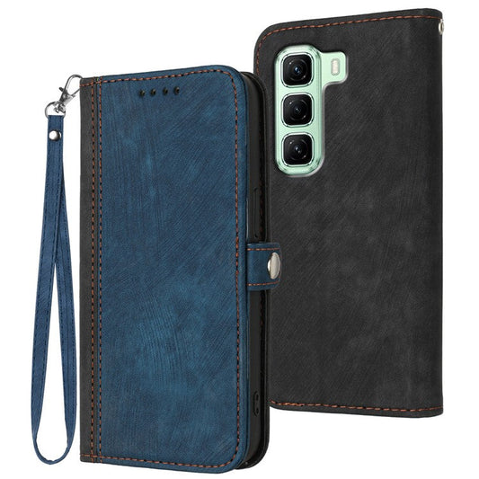 YX0020 For Infinix Hot 50 5G Case Wallet Stand Skin Touch Leather Phone Cover - Sapphire
