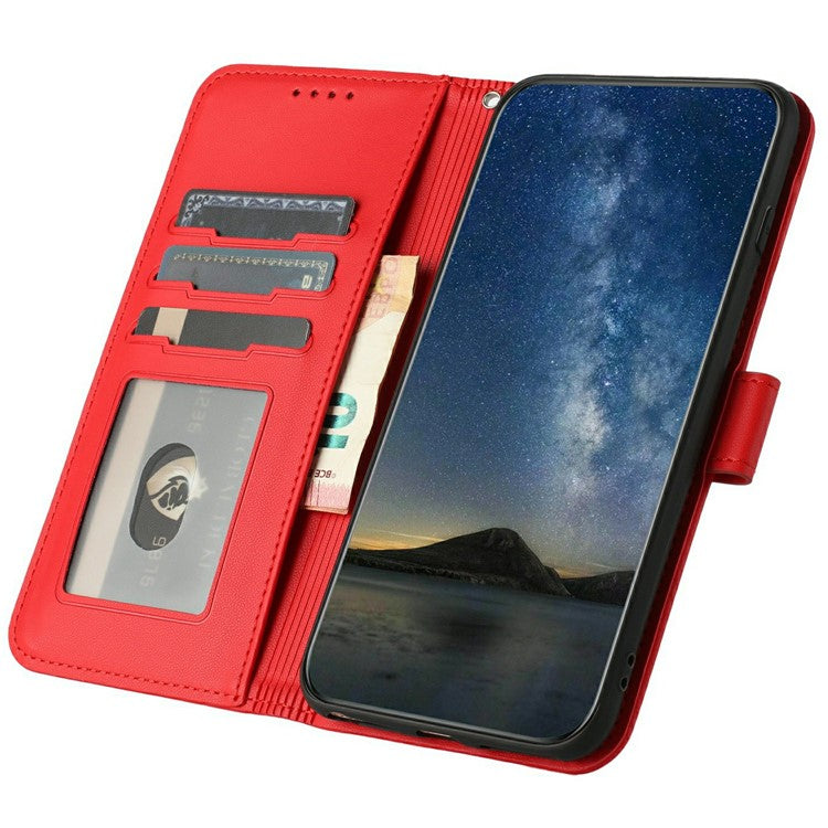 YX0050 For Infinix Hot 50i 5G / Smart 9 4G Case Mandala Flower Leather Wallet Phone Cover - Red