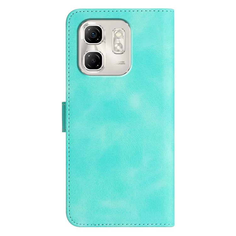 YX0030 For Infinix Hot 50i 5G / Smart 9 4G Case Leather Phone Cover Wallet Stand Design - Baby Blue