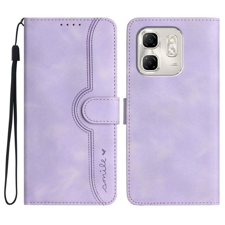 YX0030 For Infinix Hot 50i 5G / Smart 9 4G Case Leather Phone Cover Wallet Stand Design - Light Purple