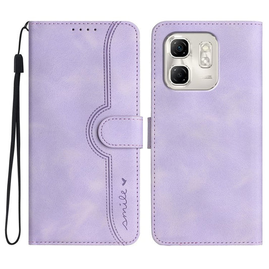 YX0030 For Infinix Hot 50i 5G / Smart 9 4G Case Leather Phone Cover Wallet Stand Design - Light Purple